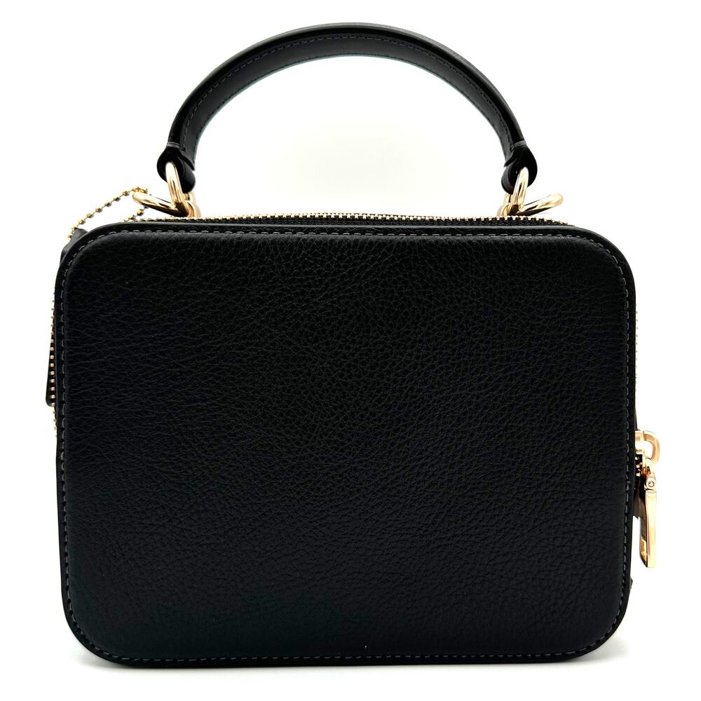 Coach X Tom Wesselmann Box Crossbody Black Leather CQ047 - Picture 3 of 8